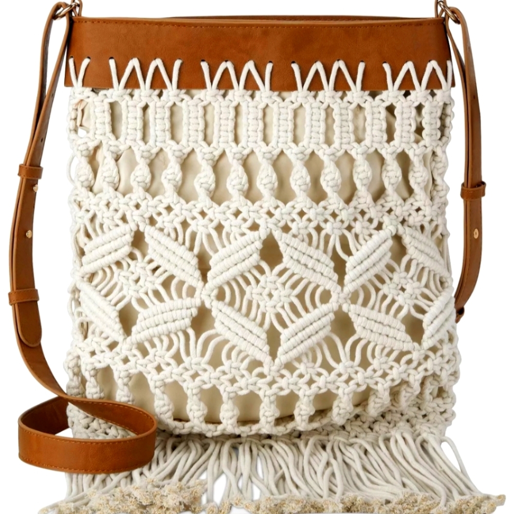 INC INTERNATIONAL CONCEPTSMacrame Crossbody, Created